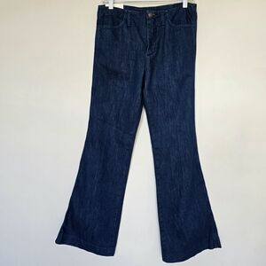 NWT Zara Mid Rise Bootcut Jeans Women 4 Dark Wash